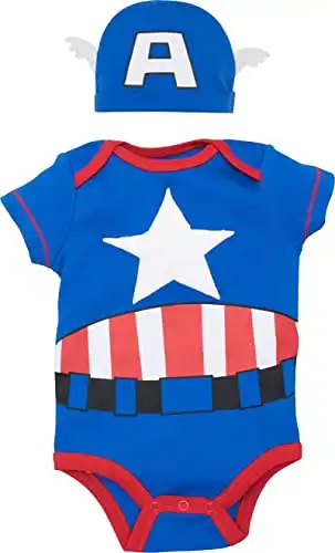 Marvel Avengers Captain America Newborn Baby Costume